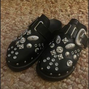 Metal Studded Mules Size 6.5